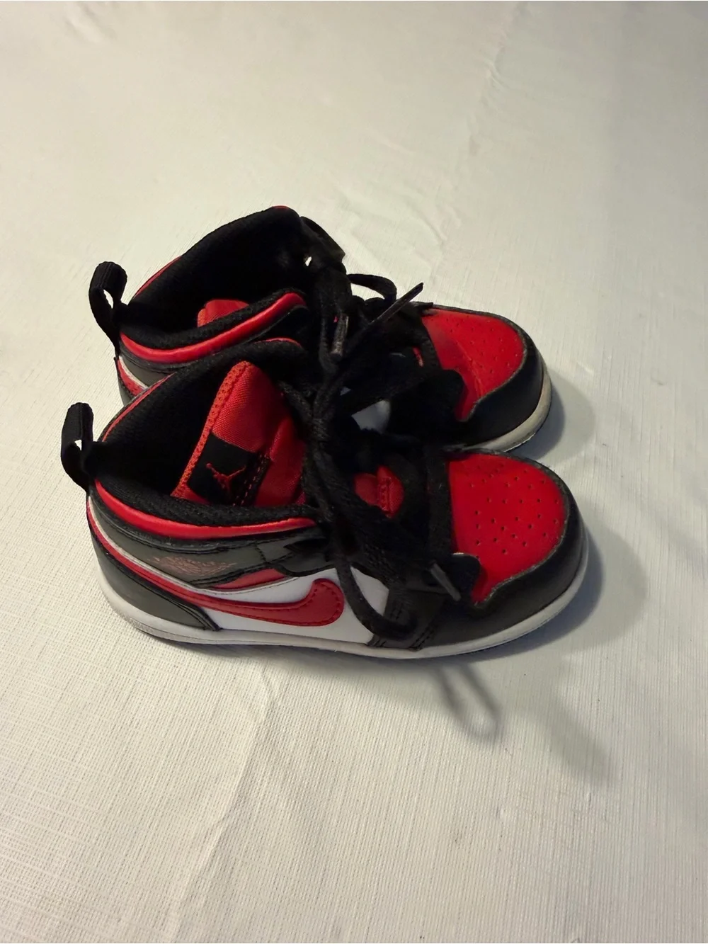Nike Air Jordan Red and Black High-Top Sneakers